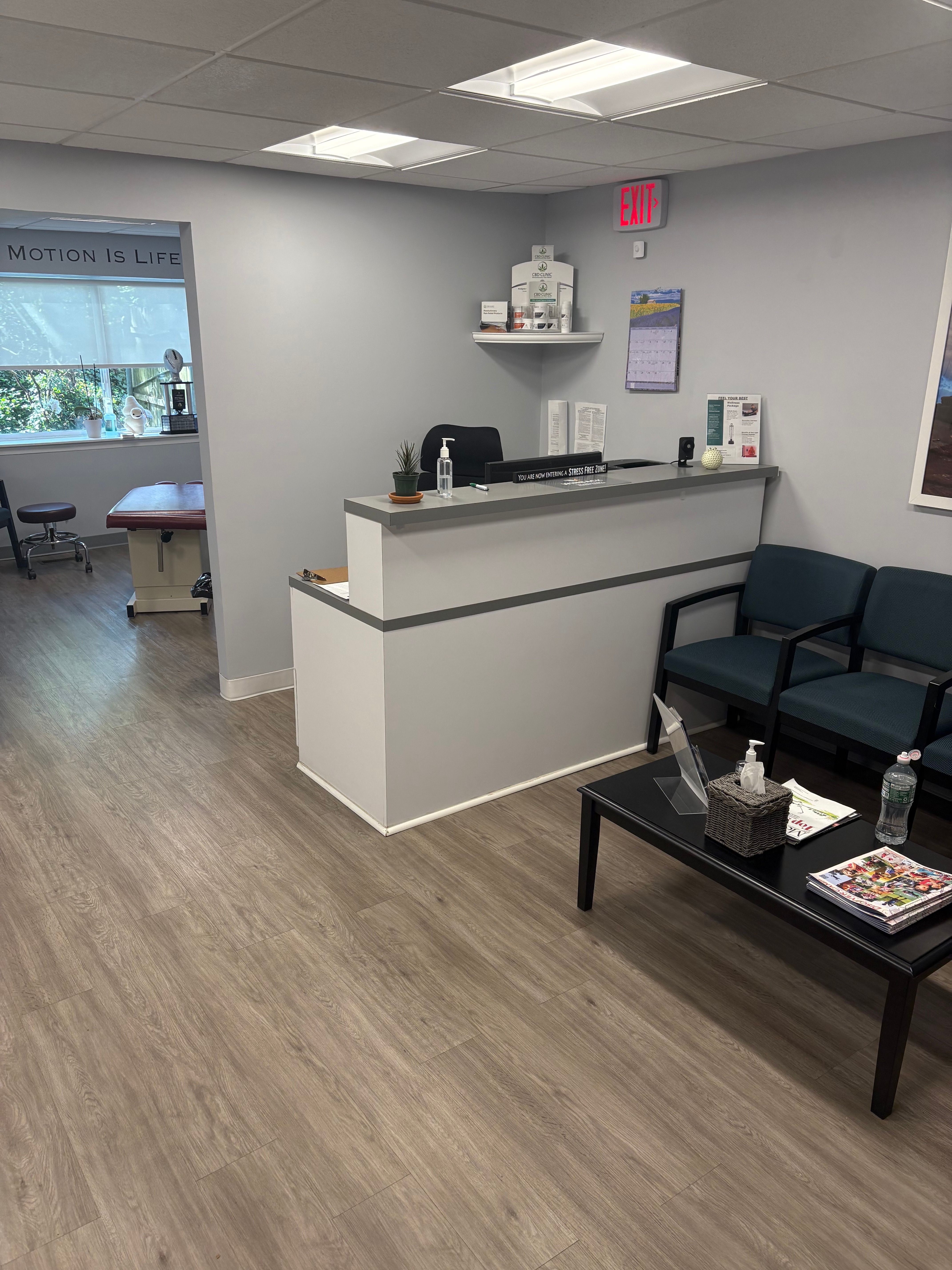 Reception and waiting area